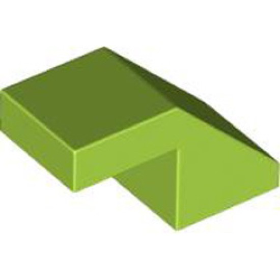 Roof Tile 1x2 Degree 45 without Knobs Bright Yellowish Green