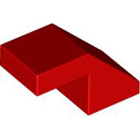 Roof Tile 1x2 Degree 45 without Knobs Bright Red