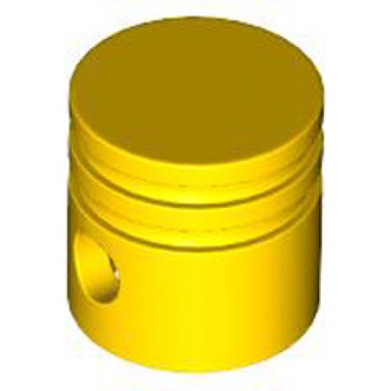 Plastic Motor Piston Bright Yellow