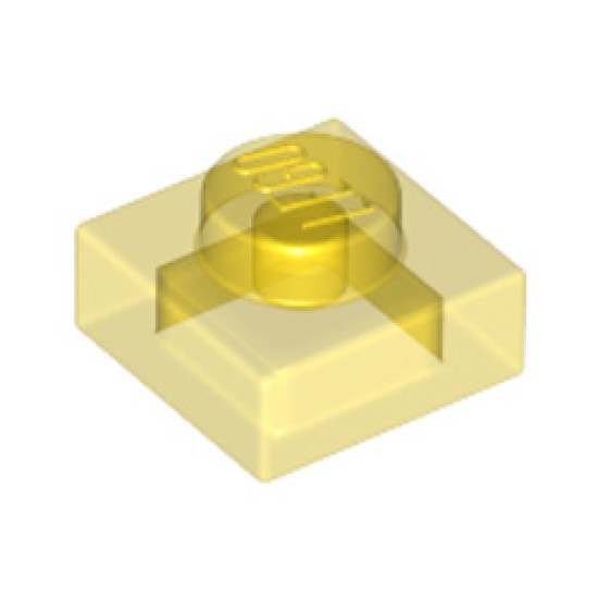 Plate 1x1 Transparent Yellow