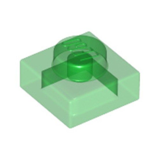 Plate 1x1 Transparent Green