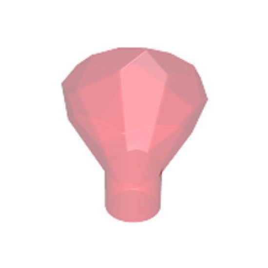 Diamond with Stick Transparent Red