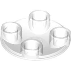 Transparent Slide Shoe Round 2x2 Transparent