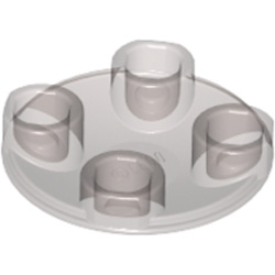 Transparent Slide Shoe Round 2x2 Transparent Brown