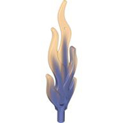 Flame 7M Shaft Diameter 3.2 Transparent Bright Violet Opalescence with Transparent Bright Orange End