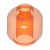 Mini Head Transparent Fluorescent Reddish Orange