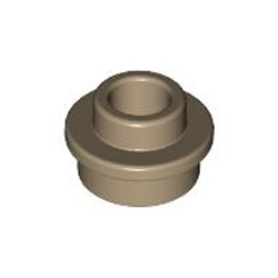 Plate Round 1x1 with Through Hole Sand Yellow