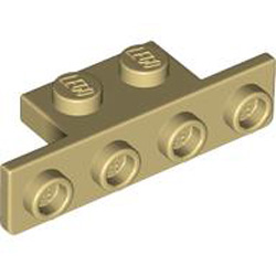 Angle Plate 1x2/1x4 2 Bottom Round Corners Brick Yellow