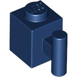 Brick 1x1 with Handle Earth Blue