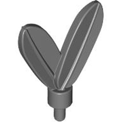 Indian Feather with Pin Dark Stone Grey