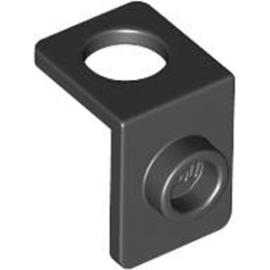 Mini Figure Back Plate with Knob Black