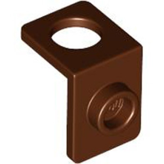 Mini Figure Back Plate with Knob Reddish Brown