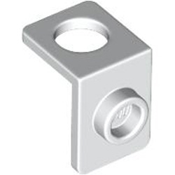 Mini Figure Back Plate with Knob White