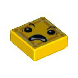 Flat Tile 1x1 Number 170 Bright Yellow