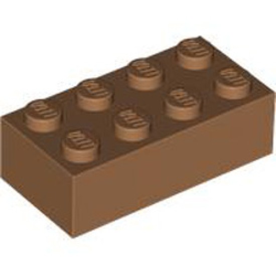 Brick 2x4 Medium Nougat