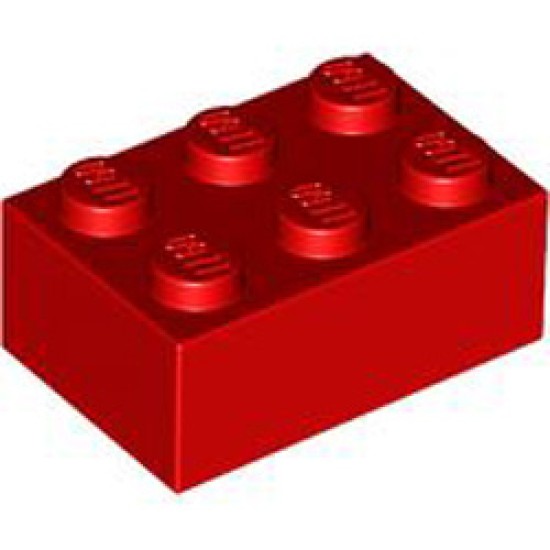 Brick 2x3 Bright Red