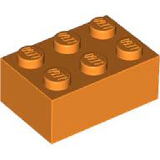 Brick 2x3 Bright Orange