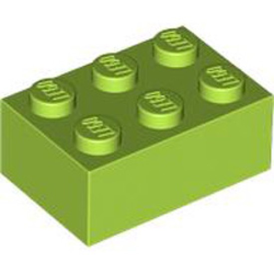 Brick 2x3 Bright Yellowish Green