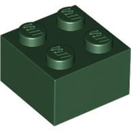 Brick 2x2 Earth Green