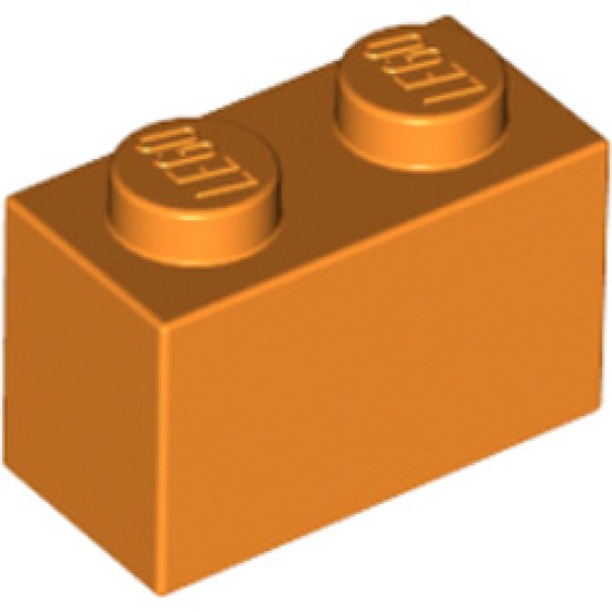 Brick 1x2 Bright Orange