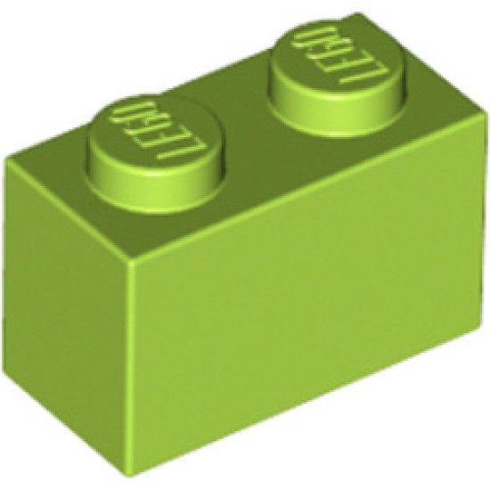 Brick 1x2 Bright Yellowish Green