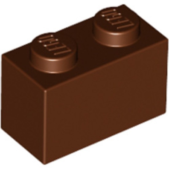 Brick 1x2 Reddish Brown