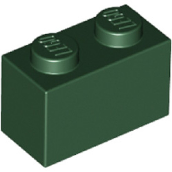 Brick 1x2 Earth Green