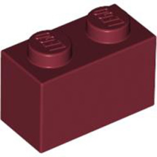 Brick 1x2 Dark Red