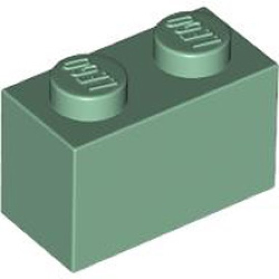 Brick 1x2 Sand Green