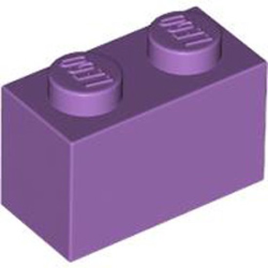 Brick 1x2 Medium Lavender