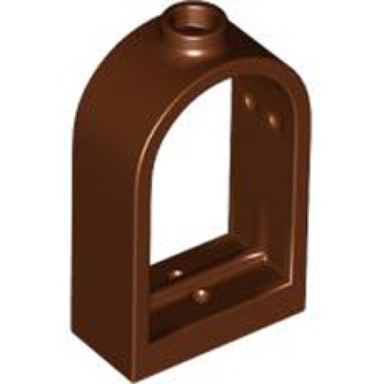 Window Frame 1x2x2 2/3 Reddish Brown