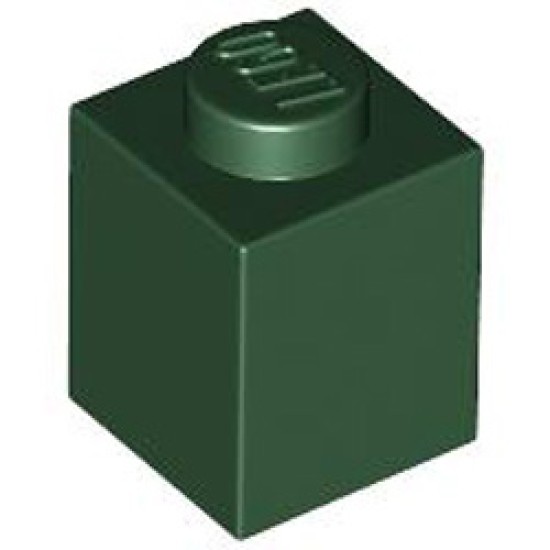 Brick 1x1 Earth Green