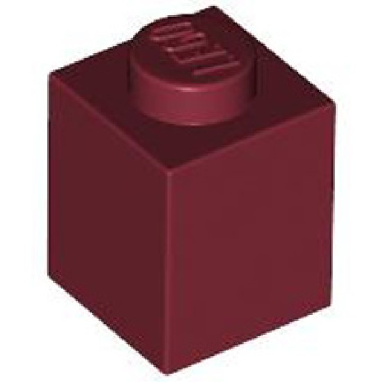 Brick 1x1 Dark Red