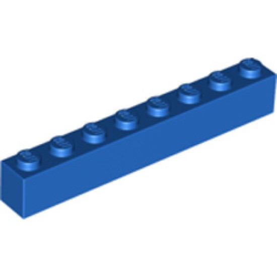 Brick 1x8 Bright Blue