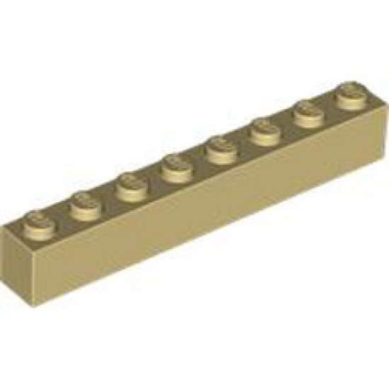 Brick 1x8 Brick Yellow