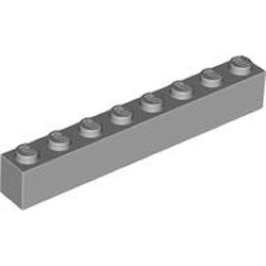 Brick 1x8 Medium Stone Grey