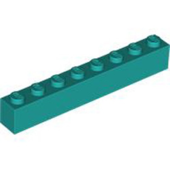 Brick 1x8 Bright Bluish Green