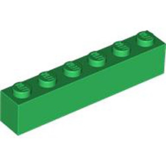 Brick 1x6 Dark Green