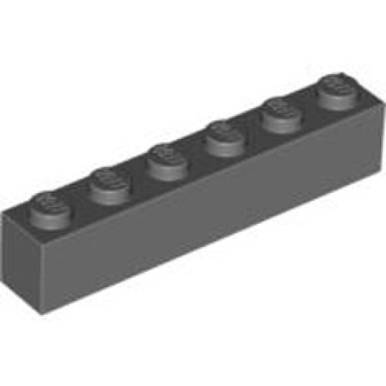 Brick 1x6 Dark Stone Grey