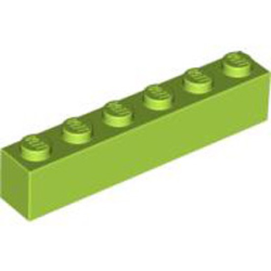 Brick 1x6 Bright Yellowish Green