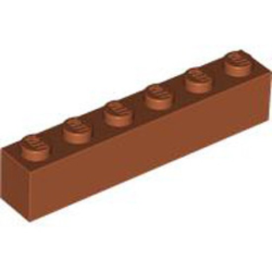 Brick 1x6 Dark Orange