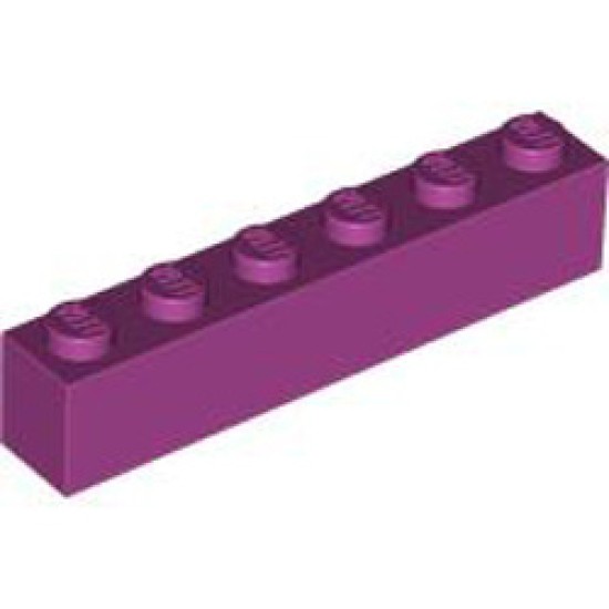 Brick 1x6 Bright Reddish Violet