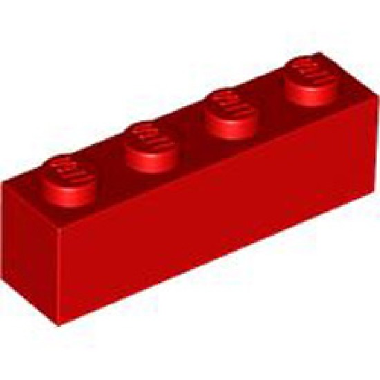 Brick 1x4 Bright Red