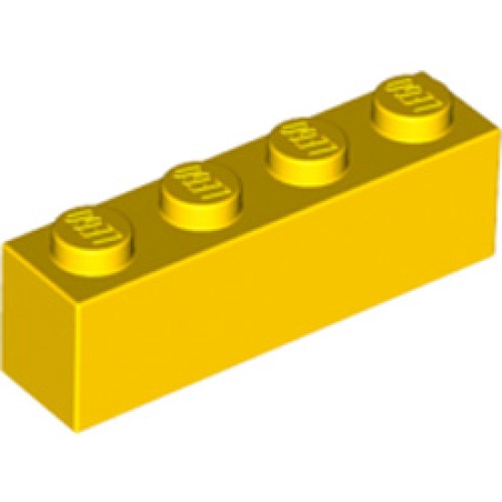 Brick 1x4 Bright Yellow