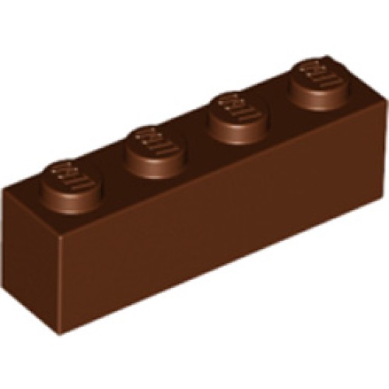 Brick 1x4 Reddish Brown