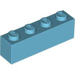 Brick 1x4 Medium Azur