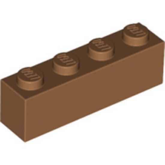 Brick 1x4 Medium Nougat