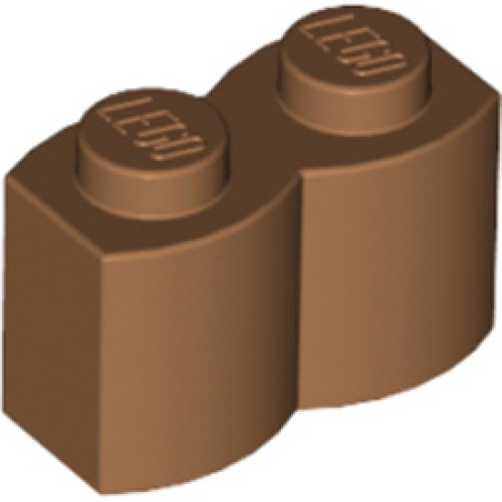 Palisade Brick 1x2 Medium Nougat