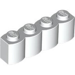 Palisade Brick 1x4 White