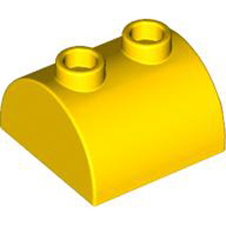 Brick 2x2 with Bow and Knobs Bright Yellow